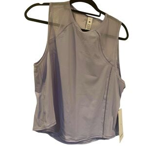 NWT Lululemon sculpt cropped tank LAVENDER FROST Size: 12